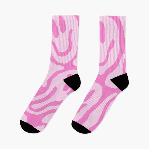 Aperçu de l'œuvre Motif ondulé rose groovy avec un smiley créée et vendue par jianina-alondra.