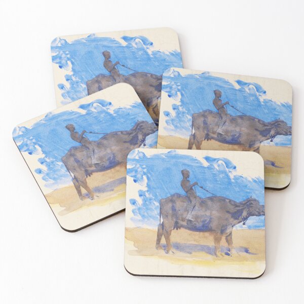 Item preview, John Singer Sargent – Boy on Water Buffalo (1879) designed and sold by VenusArt7.