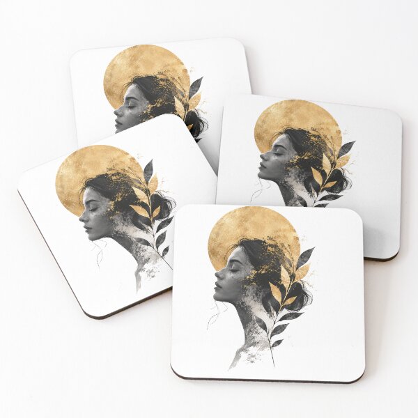 Item preview, Golden Moon Botanical Woman Portrait designed and sold by GRFORA.