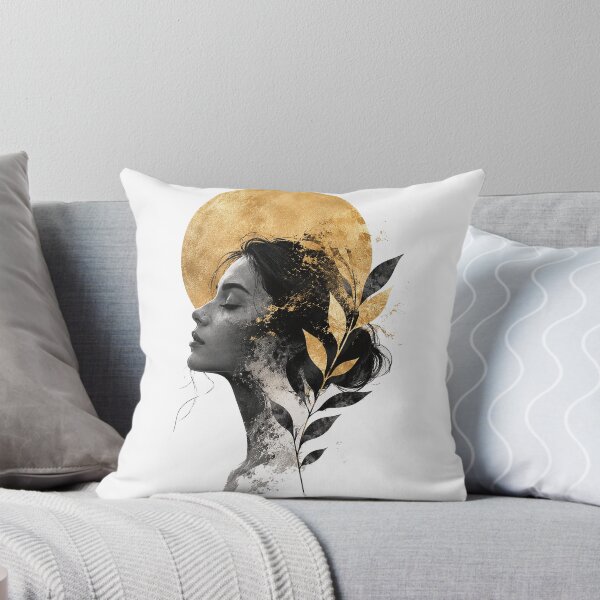 Item preview, Golden Moon Botanical Woman Portrait designed and sold by GRFORA.