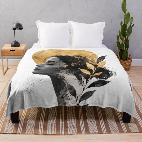 Item preview, Golden Moon Botanical Woman Portrait designed and sold by GRFORA.