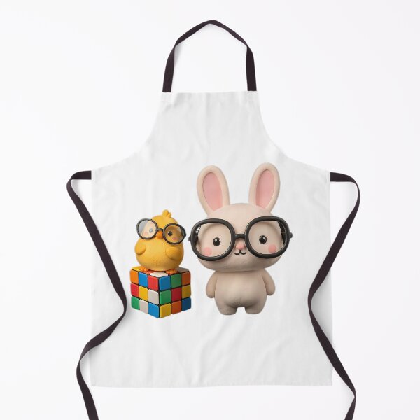 Item preview, Smart Chick and Bunny with Rubik’s Cube designed and sold by Agnisherl.