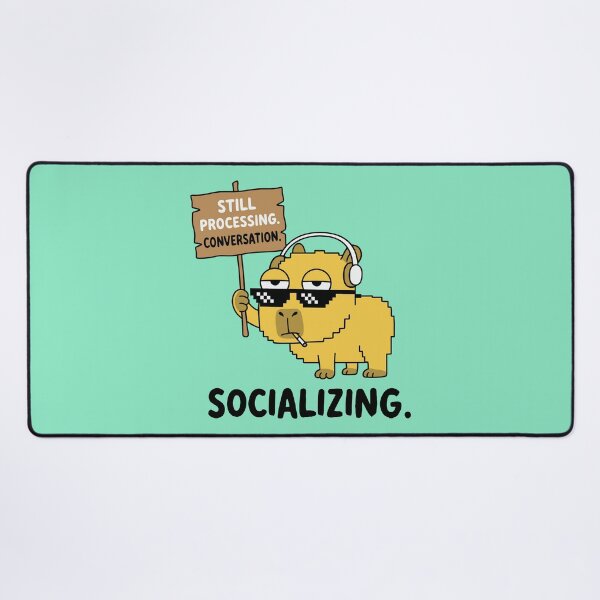 Item preview, Still Processing Conversation Socializing Capybara designed and sold by Amir Faysal.