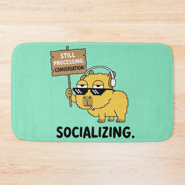 Item preview, Still Processing Conversation Socializing Capybara designed and sold by Amir Faysal.