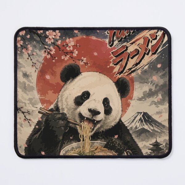 Item preview, Panda Ramen Sumie Japanese Vintage designed and sold by TomFrontierArt.