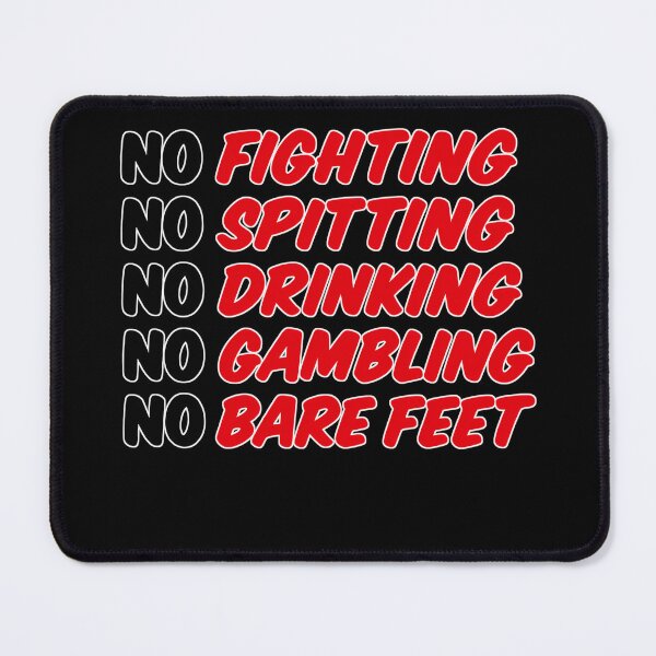 Item preview, No Fighting, No Spitting, No Drinking, No Gambling, No Bare Feet designed and sold by PastelWingg.