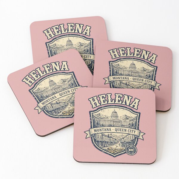 Item preview, Helena Montana Queen City Vintage Shield designed and sold by Normandy Road Heritage.