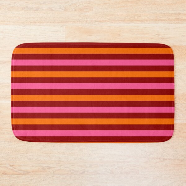 Item preview,  Orange And Pink Stripes Design Red  designed and sold by PatternTitan.