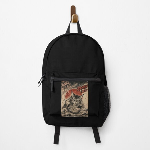 Item preview, Maine Coon Cat Ramen Sumie Japanese Vintage designed and sold by TomFrontierArt.