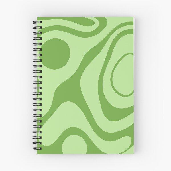 Item preview, Retro Green Groovy Abstract Wavy Pattern designed and sold by jianina-alondra.