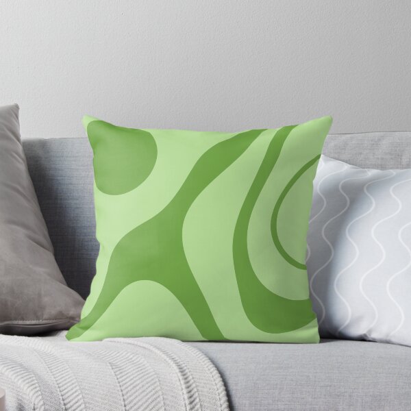 Item preview, Retro Green Groovy Abstract Wavy Pattern designed and sold by jianina-alondra.