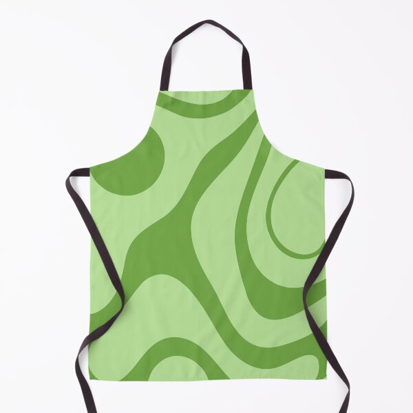 Item preview, Retro Green Groovy Abstract Wavy Pattern designed and sold by jianina-alondra.
