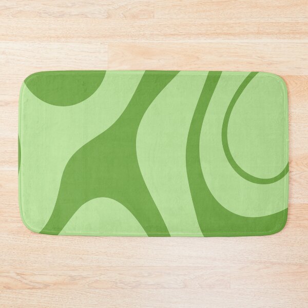 Item preview, Retro Green Groovy Abstract Wavy Pattern designed and sold by jianina-alondra.