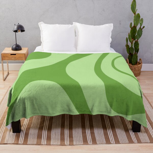 Item preview, Retro Green Groovy Abstract Wavy Pattern designed and sold by jianina-alondra.