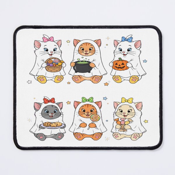Item preview, Cute Halloween Cat Ghosts | Kawaii Black Orange Cat Halloween Spooky Candy designed and sold by Ghostlycats2026.