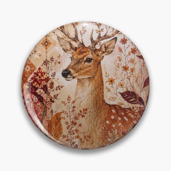 Item preview, Autumn Deer – Boho Floral Botanical Stag Art Print – Terracotta Woodland Wall Decor designed and sold by @SHINTOSARTSTORE.