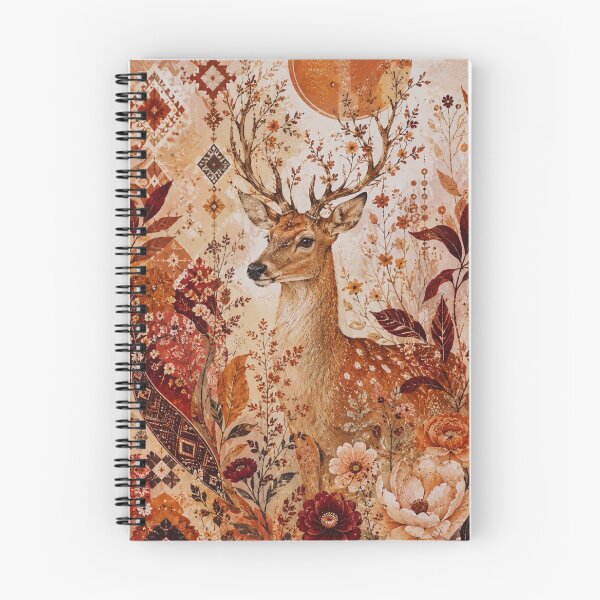 Item preview, Autumn Deer – Boho Floral Botanical Stag Art Print – Terracotta Woodland Wall Decor designed and sold by @SHINTOSARTSTORE.