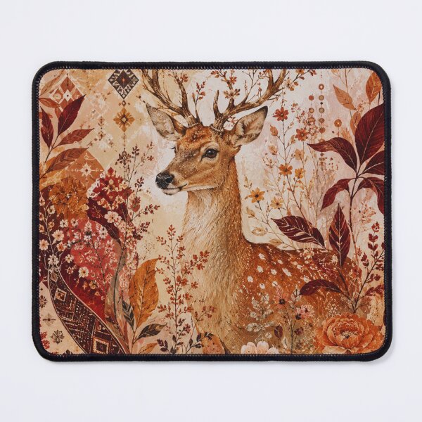 Item preview, Autumn Deer – Boho Floral Botanical Stag Art Print – Terracotta Woodland Wall Decor designed and sold by @SHINTOSARTSTORE.