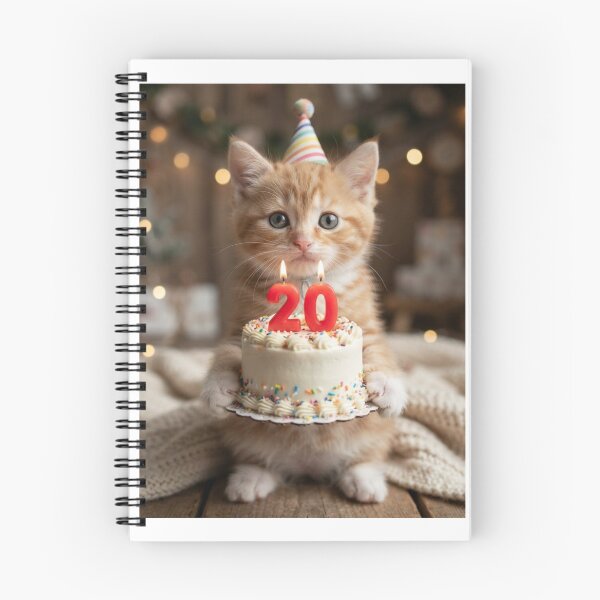 Item preview, Kitten cat kitty 20th birthday cute adorable cake party baby kawaii designed and sold by CheeseBlueprint.