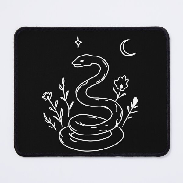 Item preview, curvy snake under the moon designed and sold by whimme.
