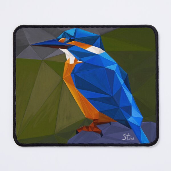 Item preview, Abstract Kingfisher Painting designed and sold by Stephen Willis.
