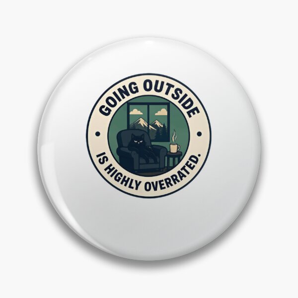 Item preview, Going Outside Is Highly Overrated Cat Lover Introvert Homebody Humor designed and sold by JonesFlora2025.