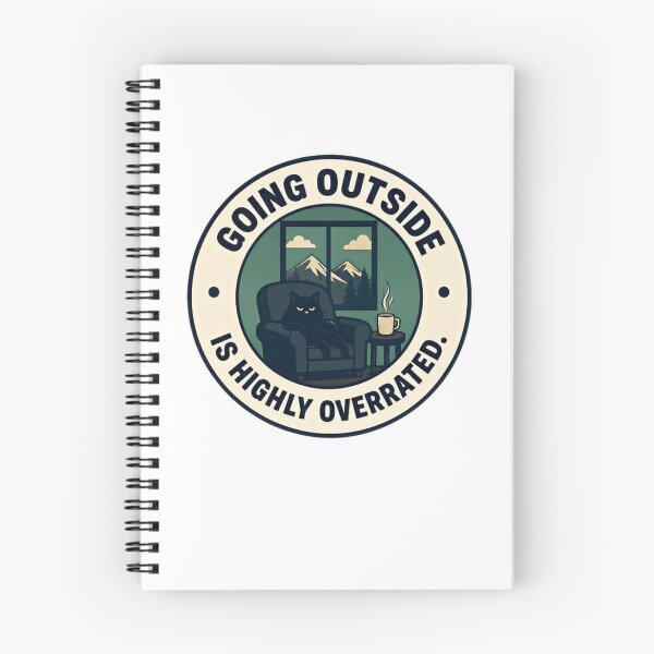 Item preview, Going Outside Is Highly Overrated Cat Lover Introvert Homebody Humor designed and sold by JonesFlora2025.