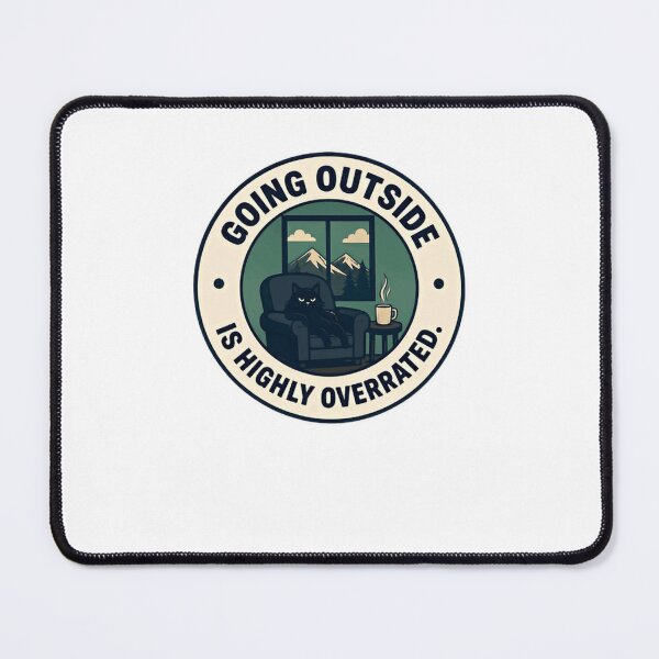 Item preview, Going Outside Is Highly Overrated Cat Lover Introvert Homebody Humor designed and sold by JonesFlora2025.
