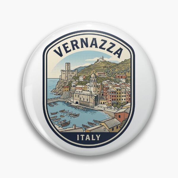 Item preview, Vernazza Italy Cinque Terre Vintage Travel Badge designed and sold by k3rstman1.