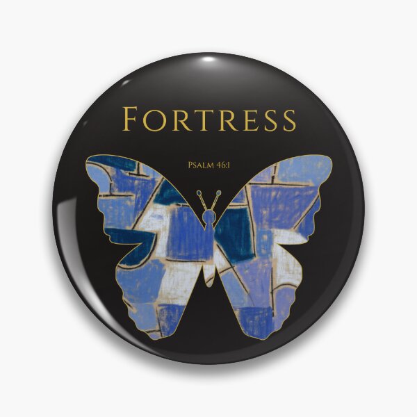 Item preview, Fortress – Psalm 46:1 | One Body Series | Christian Butterfly Art designed and sold by KittenAndCo.