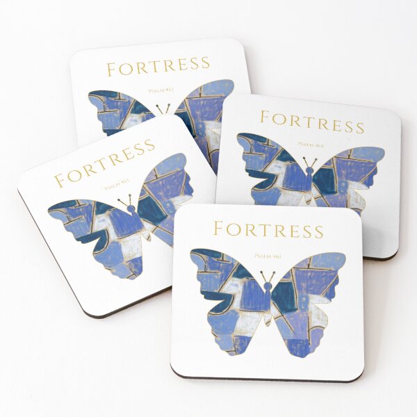 Item preview, Fortress – Psalm 46:1 | One Body Series | Christian Butterfly Art designed and sold by KittenAndCo.