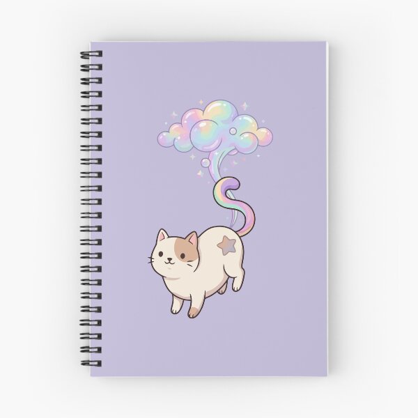 Item preview, Cute Pastel Magic Cloud Cat Iridescent Sparkles designed and sold by Amir Faysal.