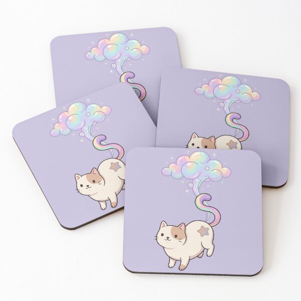 Item preview, Cute Pastel Magic Cloud Cat Iridescent Sparkles designed and sold by Amir Faysal.
