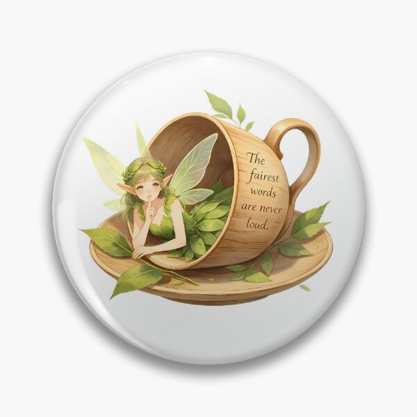 Item preview, The Fairest Words Are Never Loud — Quiet Teacup Fairy designed and sold by Bondingbonding.