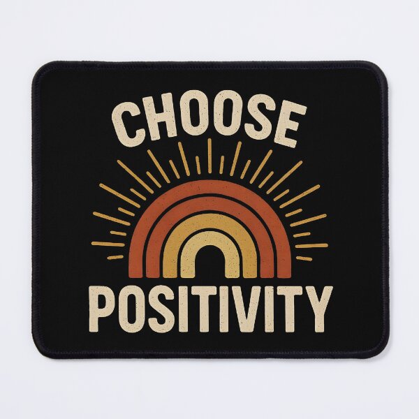 Item preview, Choose Positivity Retro Rainbow Inspirational Quote Positive Thinking designed and sold by Photo-Sphere101.