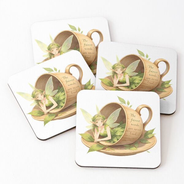 Item preview, The Fairest Words Are Never Loud — Quiet Teacup Fairy designed and sold by Bondingbonding.