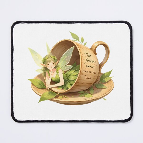 Item preview, The Fairest Words Are Never Loud — Quiet Teacup Fairy designed and sold by Bondingbonding.
