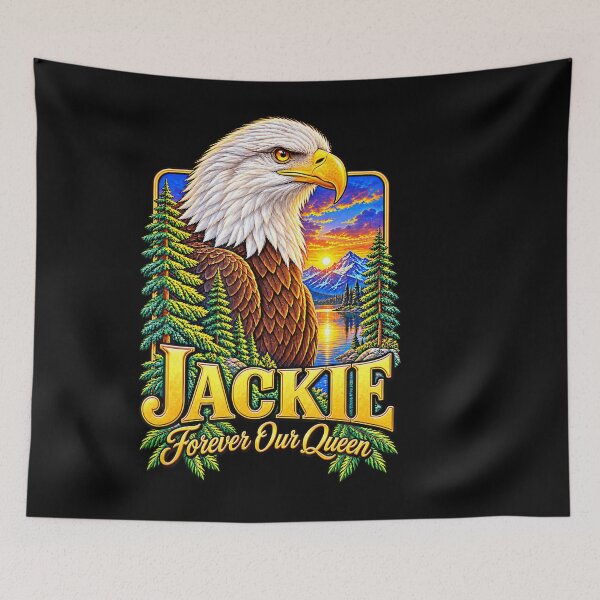Item preview, Jackie Forever Our Queen Bald Eagle Memorial Tribute designed and sold by HaytamShop.