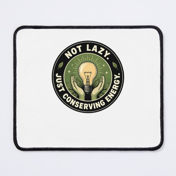 Item preview, Not Lazy. Just Conserving Energy. Humor Conservation Witty Saying designed and sold by JonesFlora2025.