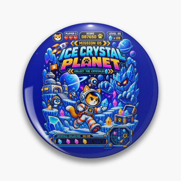 Item preview, Cat Astronaut Mission 05 – Ice Crystal Planet designed and sold by BYVOK.
