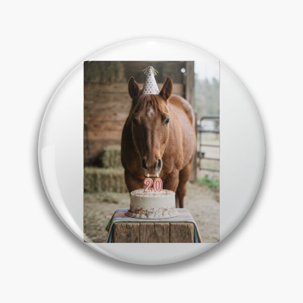 Item preview, Horse 20th birthday cute adorable cake party baby kawaii designed and sold by CheeseBlueprint.