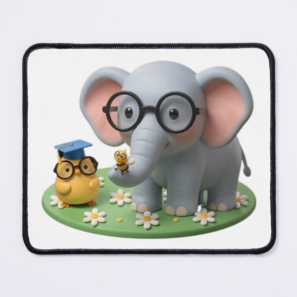 Item preview, Smart Elephant, Bird and Bee designed and sold by Agnisherl.