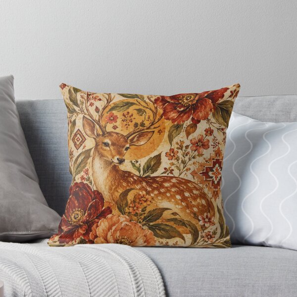 Item preview, Persian Garden Deer – Oriental Floral Stag Art Print – Vintage Botanical Luxury Wall Decor designed and sold by @SHINTOSARTSTORE.