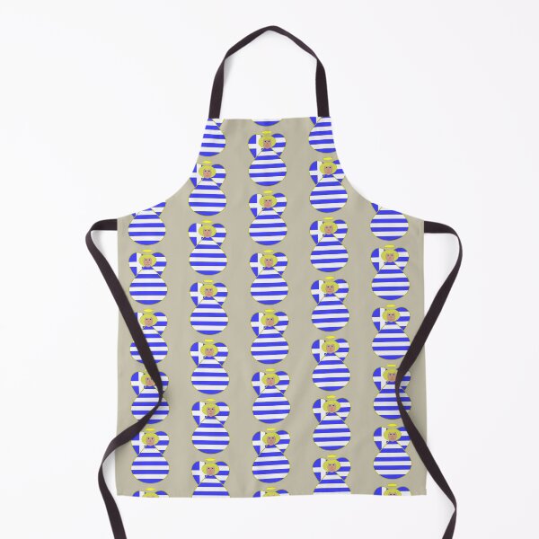 Item preview, Greek Flag Blonde Angel Gift designed and sold by AuntieShoe.
