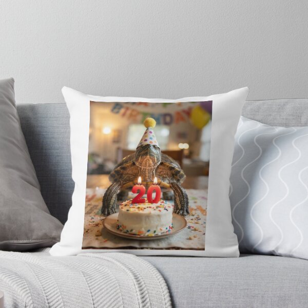 Item preview, Turtle 20th birthday cute adorable cake party baby kawaii designed and sold by CheeseBlueprint.