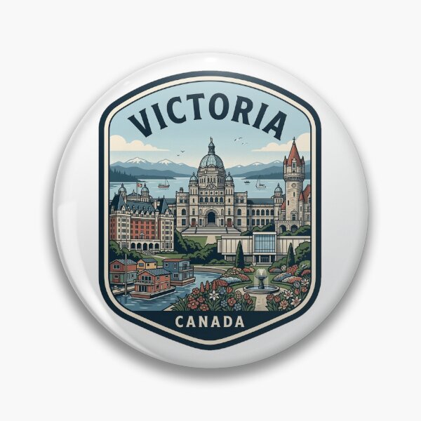 Item preview, Victoria Canada Vintage Travel Badge designed and sold by k3rstman1.