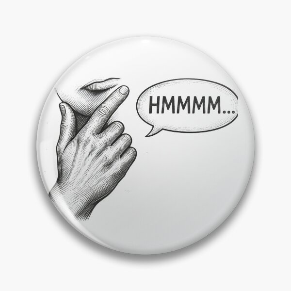 Item preview, Hmmm Meme Hand Gesture Funny Thinking Reaction Confused Meme Humor T-Shirt designed and sold by pawsome purrfect.