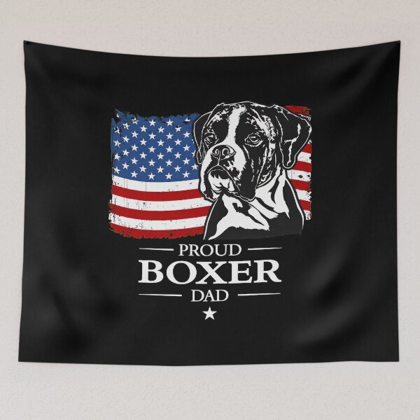 Item preview, Proud Boxer Dad American Flag Dog Lover Gift designed and sold by GiaoCalonas.