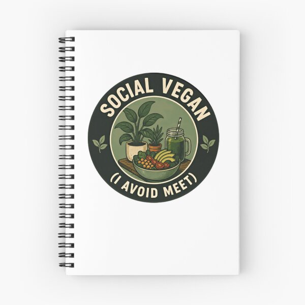 Item preview, Social Vegan (I Avoid Meet) Plant Based Diet Humor designed and sold by JonesFlora2025.
