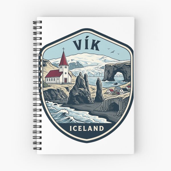 Item preview, Vik Iceland Reynisfjara Black Sand Beach Badge designed and sold by k3rstman1.